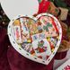 Рождественский бокс сердце с печеньем и конфетами подарочный новогодний бокс 1219 фото 4