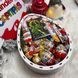 Солодкий подарунковий новорічний бокс Kinder Surprise з цукерками 1125 фото 2