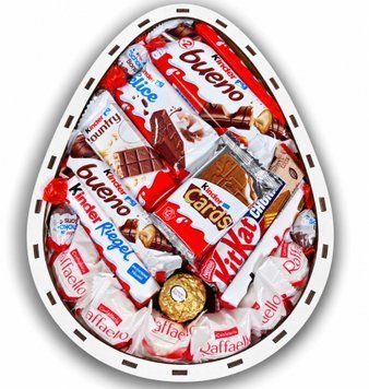 Подарунковий набір солодкий бокс для дівчини Kinder Surprise 1114 фото
