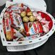 Солодкий подарунковий набір бокс сердечко з нутеллою та мильними трояндами 1113 фото 3