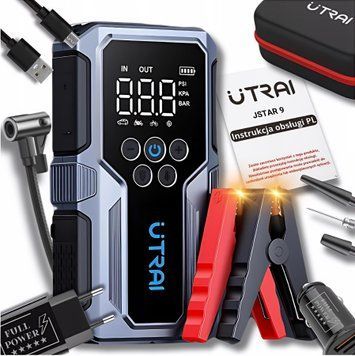 Пусковий автомобільний пристрій UTRAI Jstar 9 1500А / 15000mAh з компресором