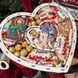Новорічний солодкий набір бокс з цукерками печивом та шкарпетками 1213 фото 2