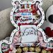 Сладкий бокс медвежонок с конфетами и носками подарочный набор 1072 фото 3