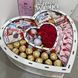 Подарунковий солодкий набір бокс Для матусі з Raffaello Ferrero Rocher та мильними трояндами 1104 фото 2