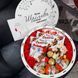 Подарунковий набір бокс круг з іграшкою цукерками та мильними трояндами 1243 фото 4
